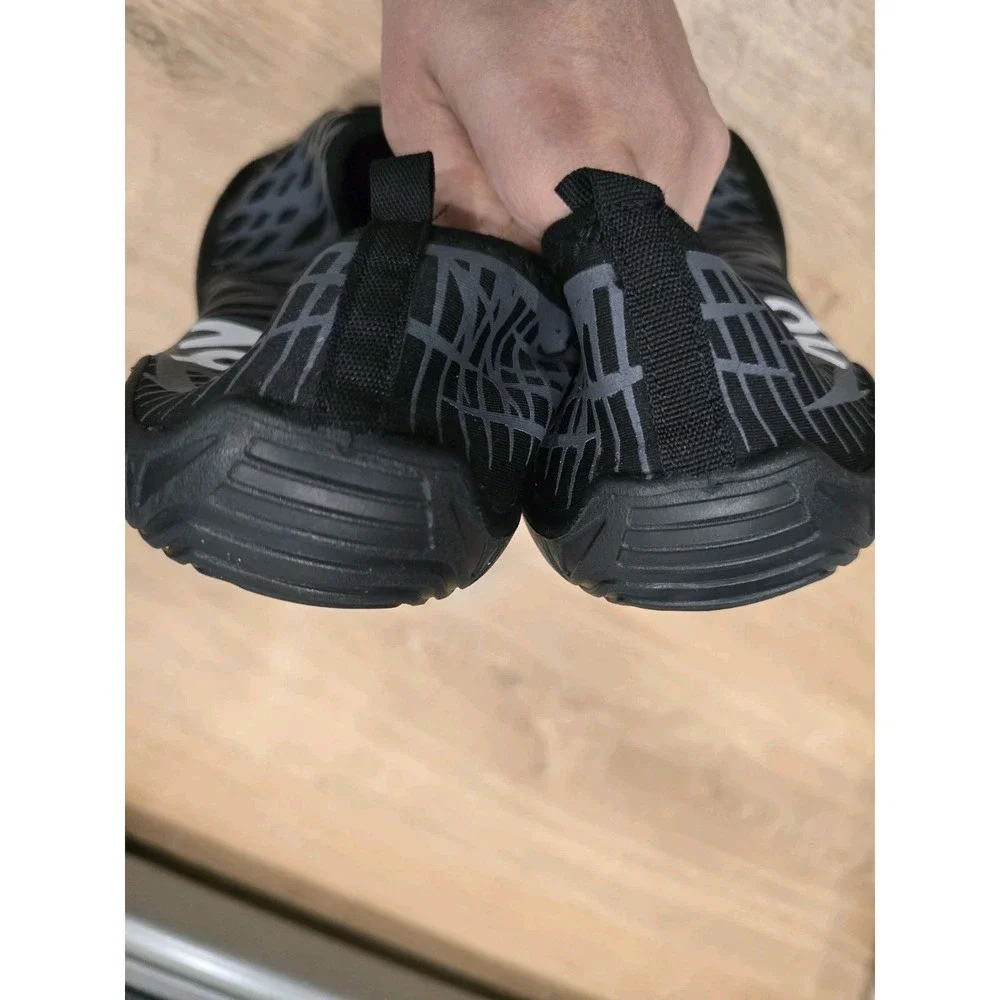 AQUARUN Unisex Water Shoes Aqua Socks Quick Dry Black Gray 280mm Beach Swim Pool